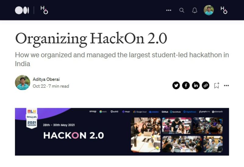 Organizing HackOn 2.0